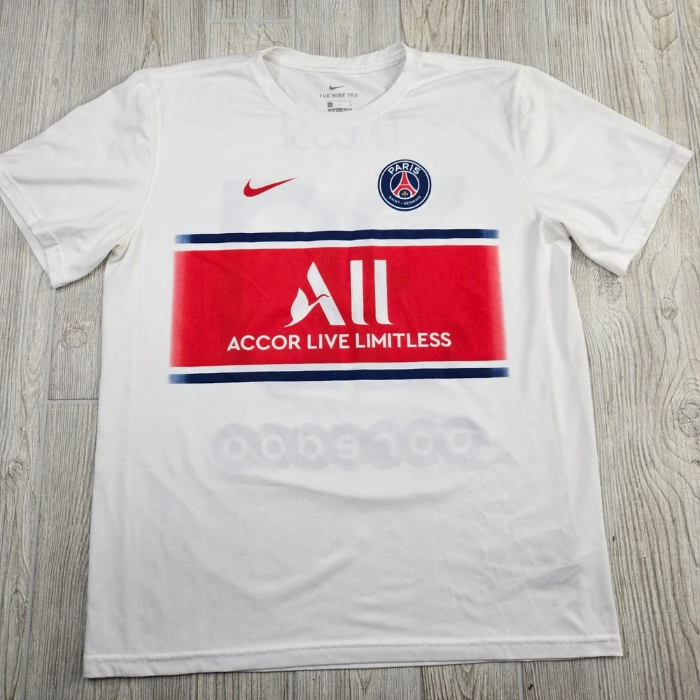 Nike Paris Saint-Germain Messi 30 White Dri-FIT Soccer Jersey Mens Large PSG